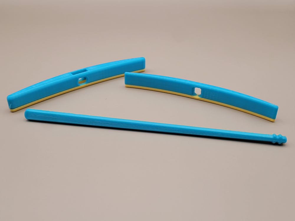 Medium spindle, fully disassembled