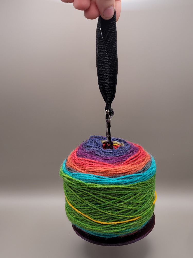 Yarn spinner on lanyard